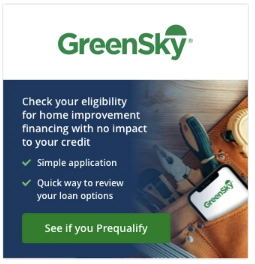 Check your eligibility for home improvement financing with no impact to your credit. Simple application. Quick way to review your loan options. See if you prequalify.