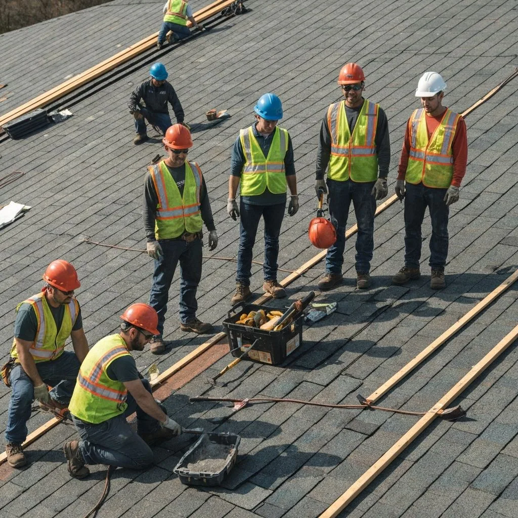 Professional Dry Sky Roofing contractor team serving Charlotte-area communities